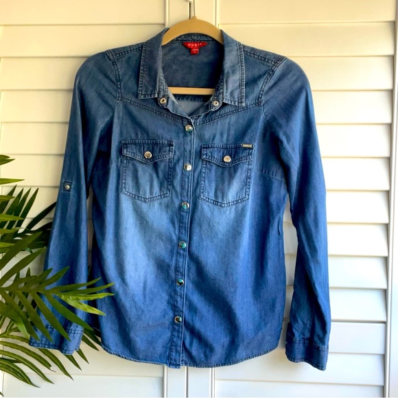 Guess Tops - Guess Women’s Lightweight Denim